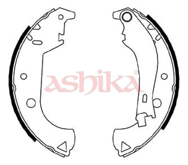 Set saboti frana ASHIKA 55-00-0206