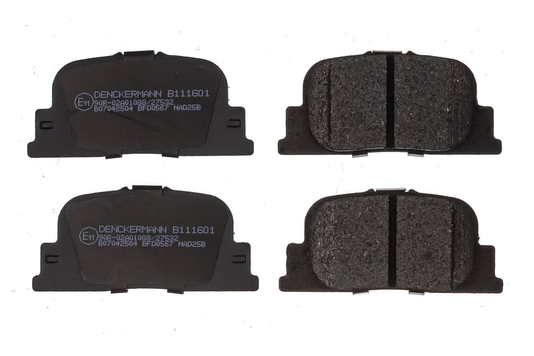 set placute frana,frana disc DENCKERMANN B111601