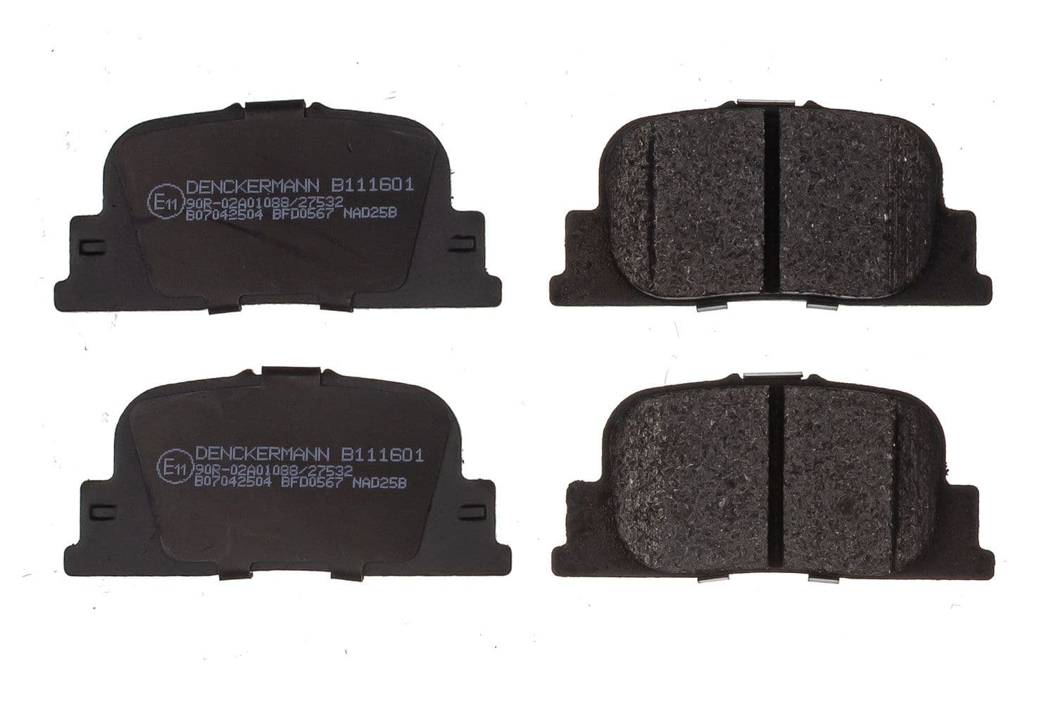 set placute frana,frana disc DENCKERMANN B111601