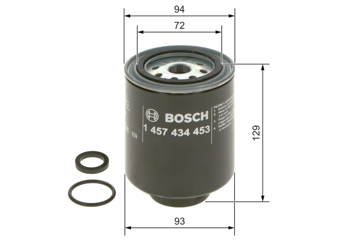 filtru combustibil BOSCH 1 457 434 453