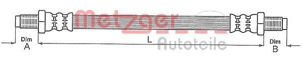 Furtun frana METZGER 4111637