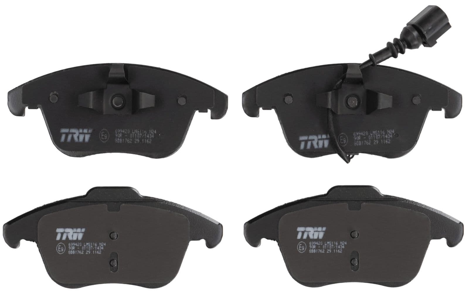 set placute frana,frana disc TRW GDB1762