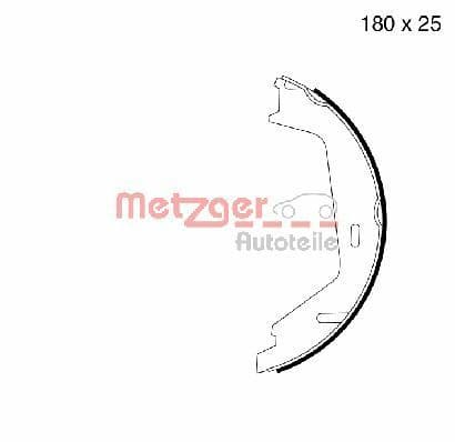 Set saboti frana, frana de mana METZGER MG 998