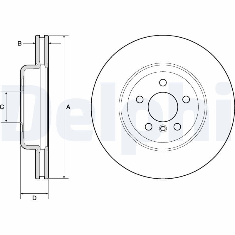 Disc frana DELPHI BG9154C