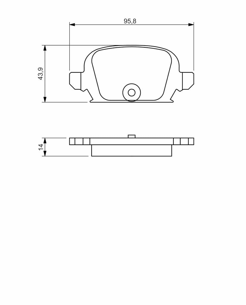 set placute frana,frana disc BOSCH 0 986 494 340