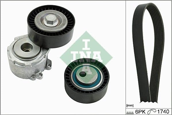 Set curea transmisie cu caneluri Schaeffler INA 529 0017 10
