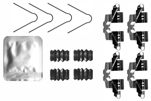 Set accesorii, placute frana TEXTAR 82555500