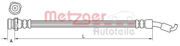 Furtun frana METZGER 4111441