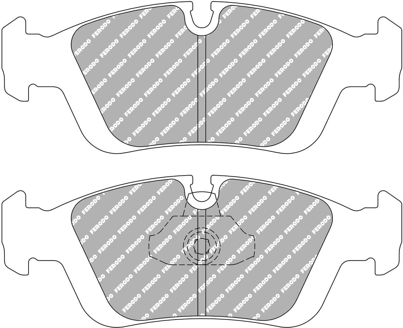 set placute frana,frana disc FERODO FCP1300H