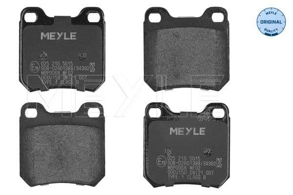 set placute frana,frana disc MEYLE -ORIGINAL: True to OE. 025 210 5015
