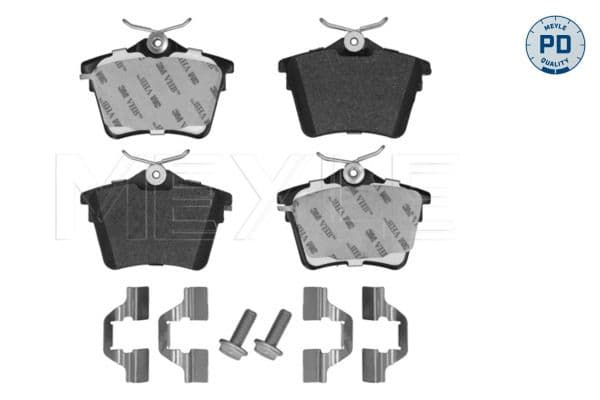 set placute frana,frana disc MEYLE -PD: Advanced performance and design. 025 241 3517/PD