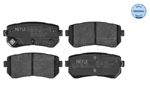 set placute frana,frana disc MEYLE -ORIGINAL: True to OE. 025 256 7716