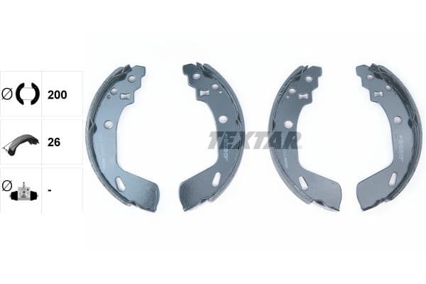 Set saboti frana TEXTAR 91082200