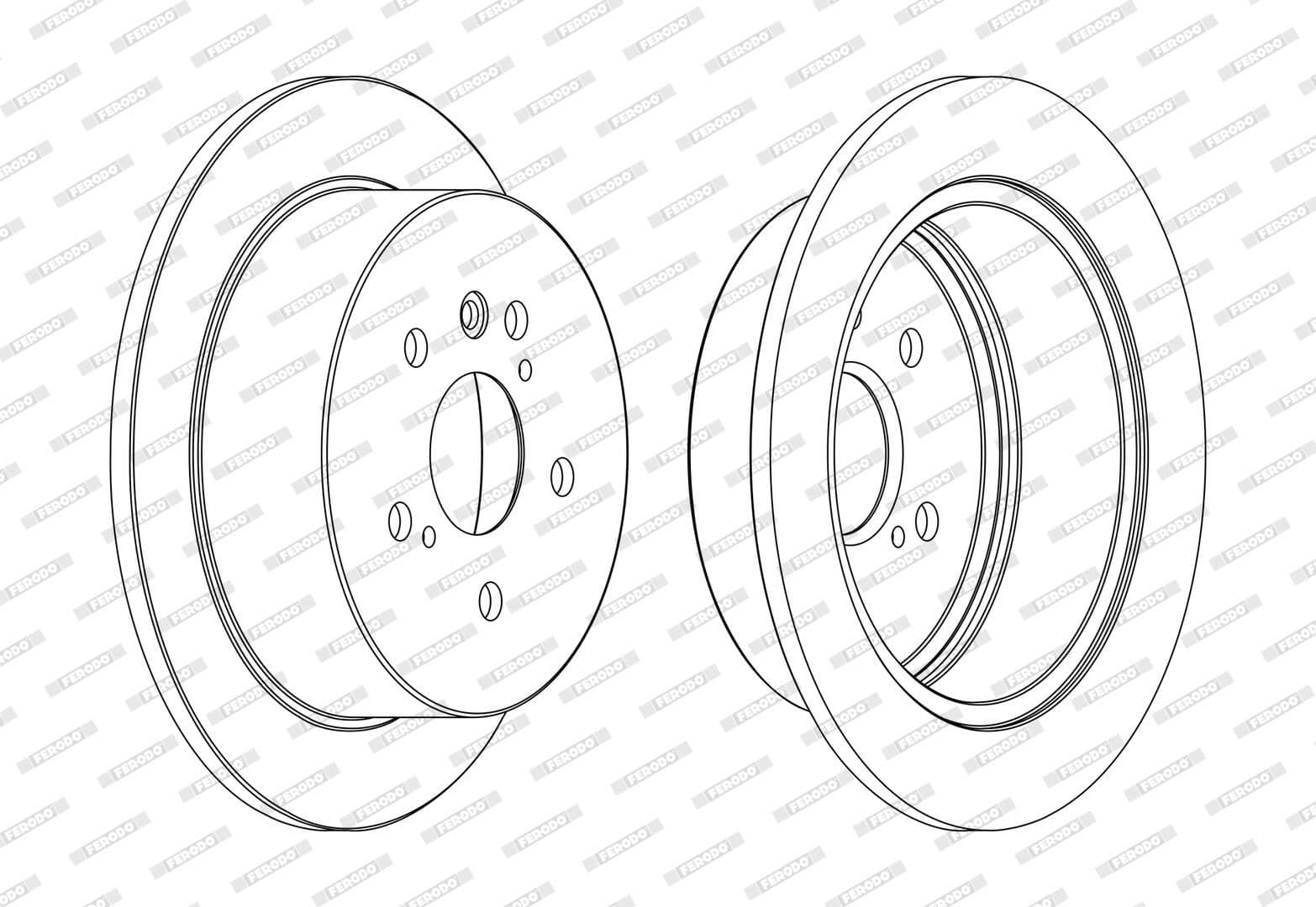 Disc frana FERODO DDF1545C
