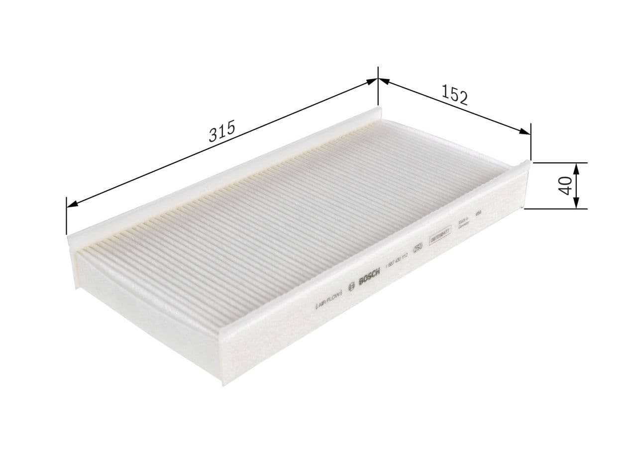 Filtru, aer habitaclu BOSCH 1 987 432 112