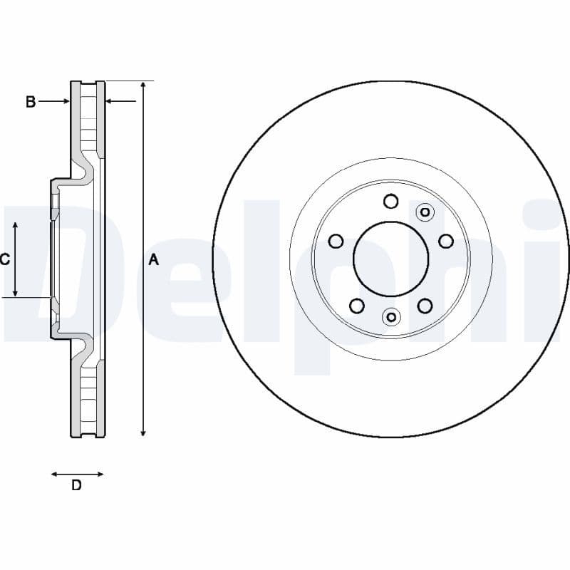 Disc frana DELPHI BG4716C