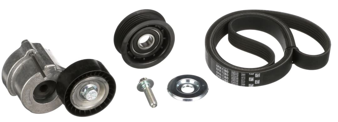 Set curea transmisie cu caneluri GATES Micro-V® K016PK1380