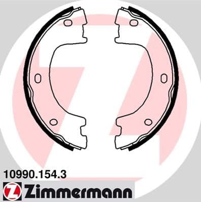 Set saboti frana, frana de mana ZIMMERMANN 10990.154.3