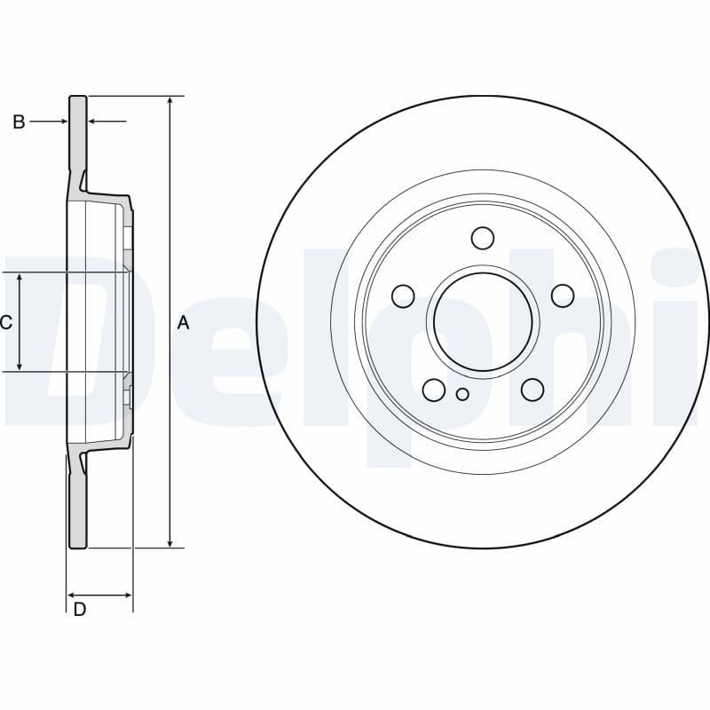 Disc frana DELPHI BG4790C
