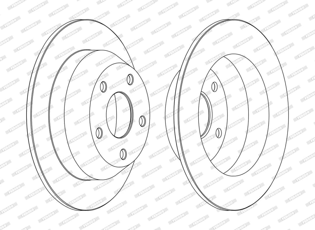 Disc frana FERODO DDF1553C