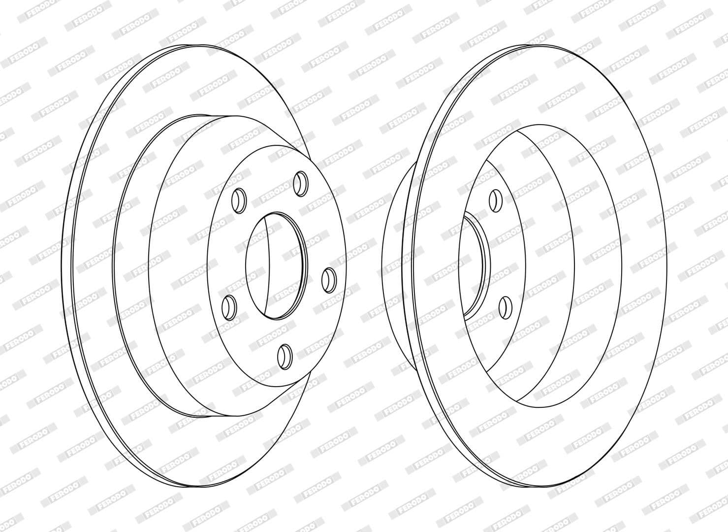 Disc frana FERODO DDF1553C