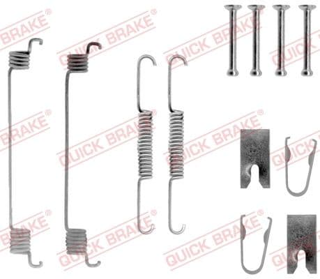 Set accesorii, sabot de frana QUICK BRAKE 105-0789