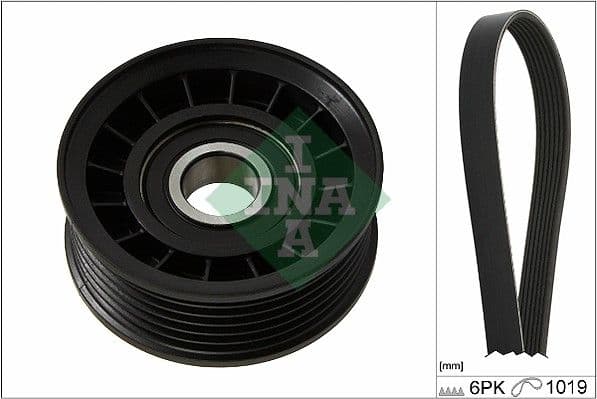 Set curea transmisie cu caneluri Schaeffler INA 529 0232 10