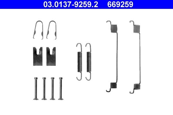 Set accesorii, sabot de frana ATE 03.0137-9259.2