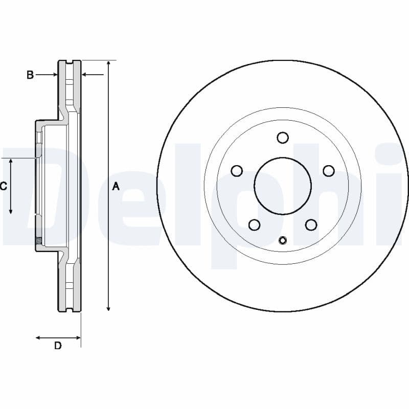 Disc frana DELPHI BG4713C