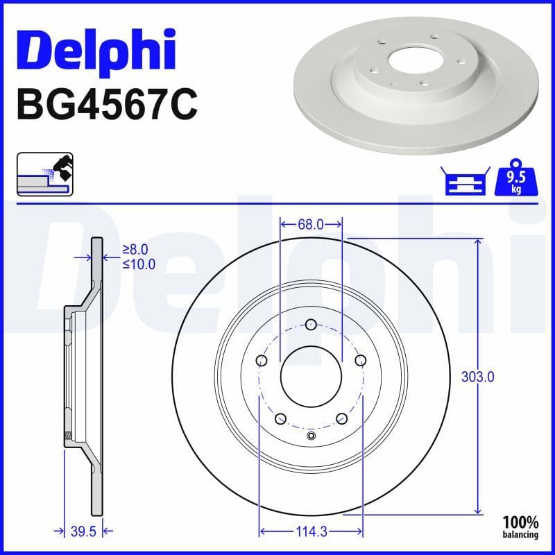 Disc frana DELPHI BG4567C