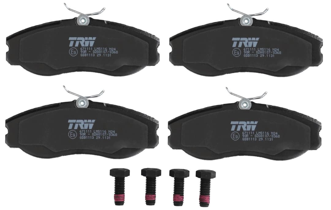 set placute frana,frana disc TRW GDB1113