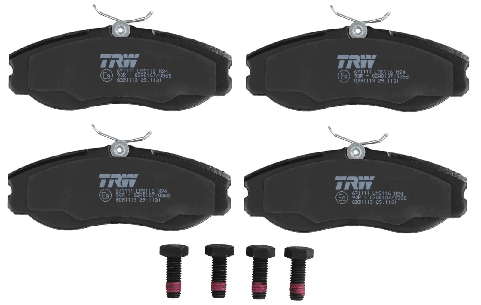 set placute frana,frana disc TRW GDB1113