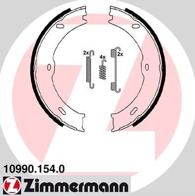 Set saboti frana, frana de mana ZIMMERMANN 10990.154.0