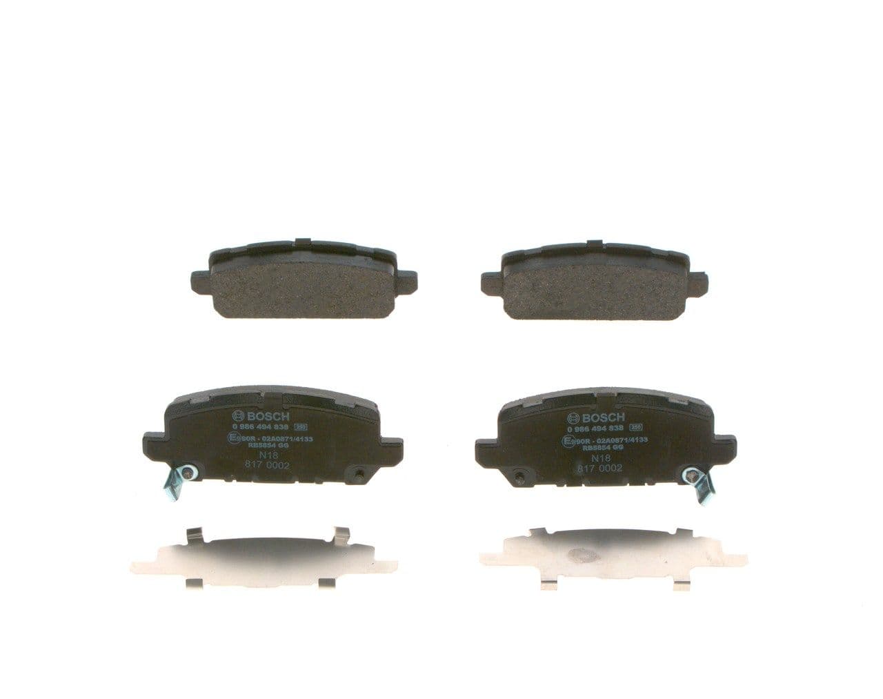 set placute frana,frana disc BOSCH 0 986 494 838