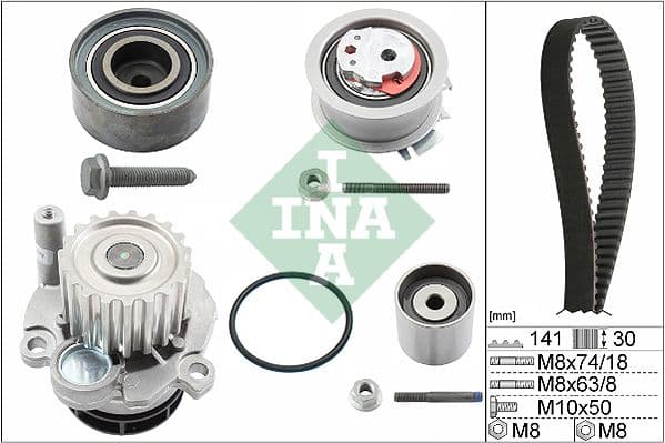 Set pompa apa + curea dintata Schaeffler INA 530 0405 30