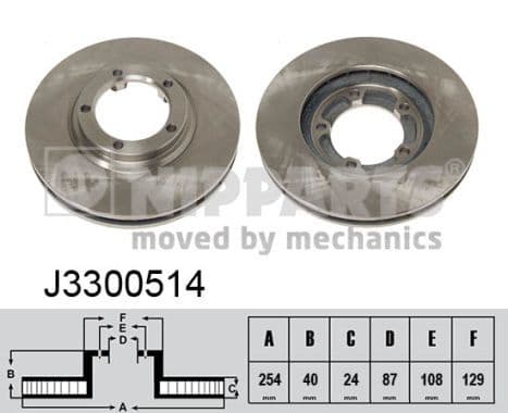 Disc frana NIPPARTS J3300514