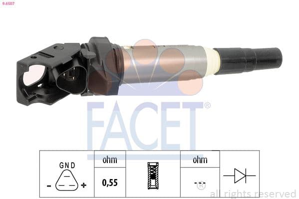 bobina de inductie FACET OE Equivalent 9.6507