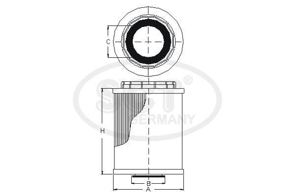 Filtru ulei SCT - MANNOL SH 4041 L SH 4041 L