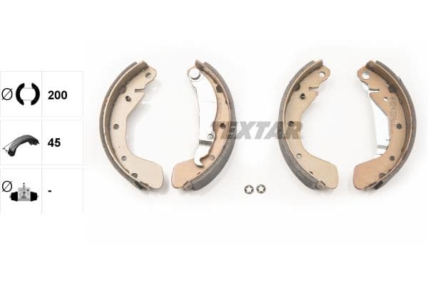 Set saboti frana TEXTAR 91044900