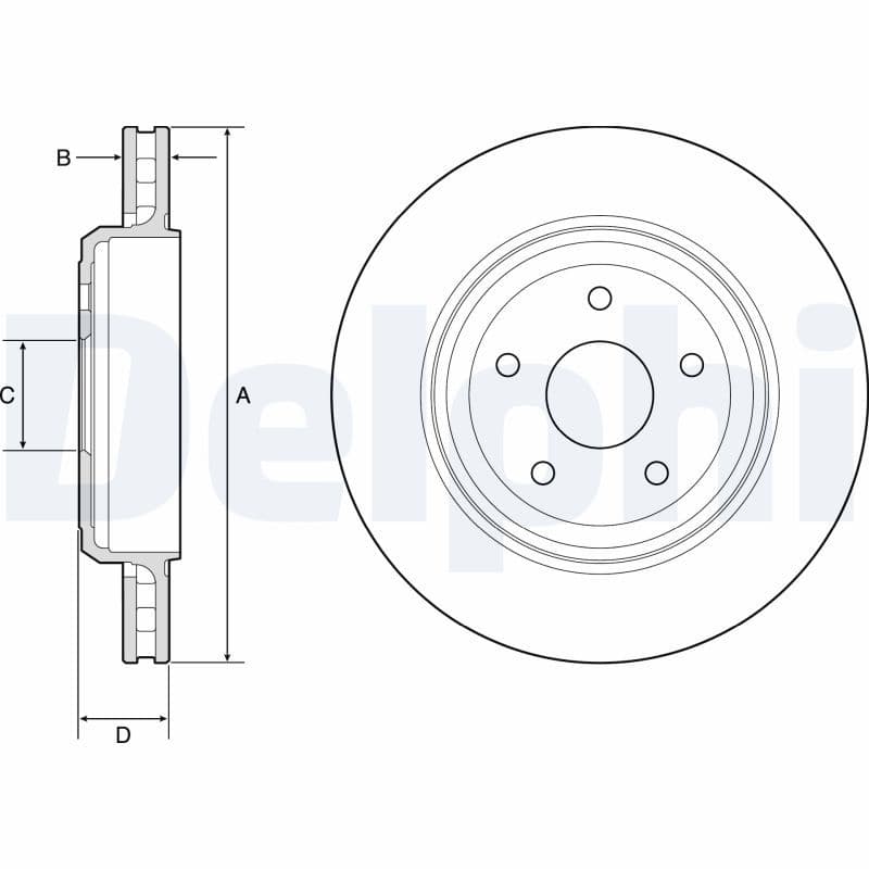 Disc frana DELPHI BG9214C