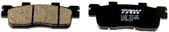set placute frana,frana disc TRW Organic Allround MCB830