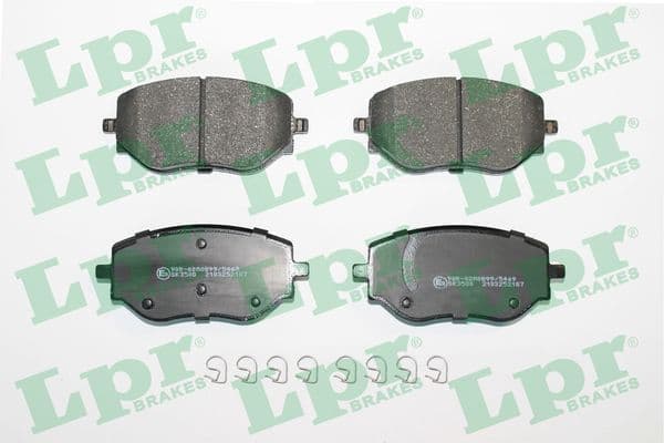 set placute frana,frana disc LPR 05P2187