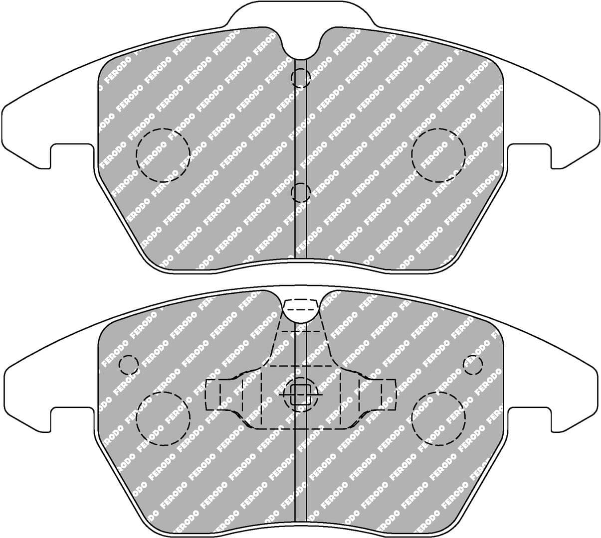 set placute frana,frana disc FERODO RACING FCP1641H