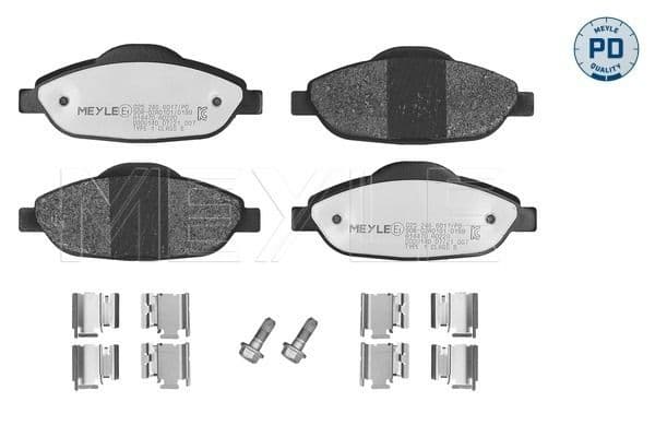 set placute frana,frana disc MEYLE -PD: Advanced performance and design. 025 246 6017/PD