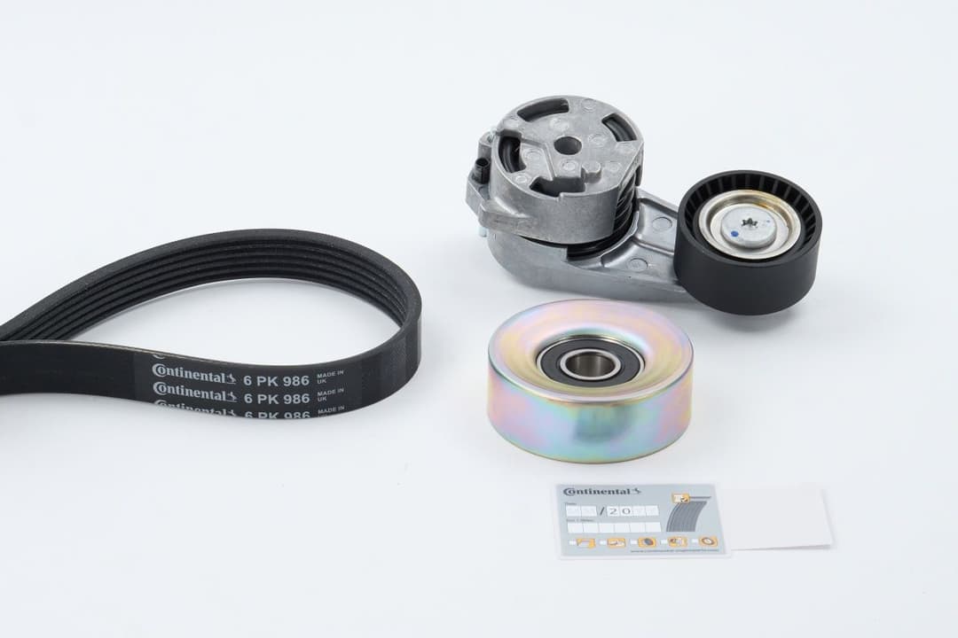 Set curea transmisie cu caneluri CONTINENTAL CTAM 6PK986K2