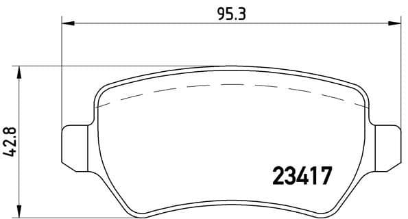 set placute frana,frana disc BREMBO P 10 013