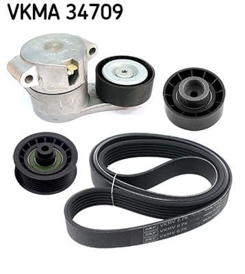 Set curea transmisie cu caneluri SKF VKMA 34709