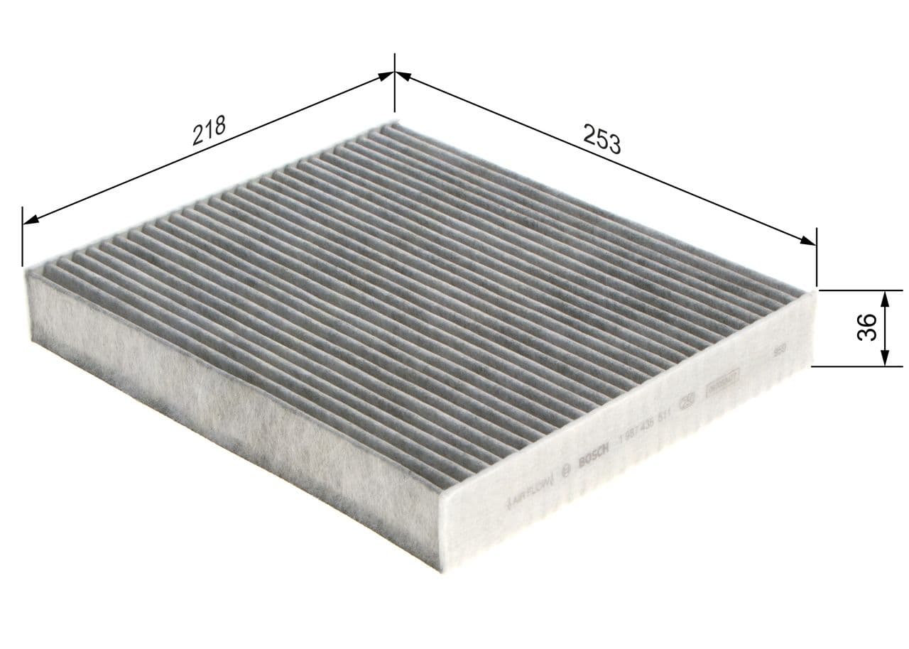 Filtru, aer habitaclu BOSCH 1 987 435 511