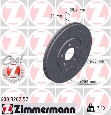 Disc frana ZIMMERMANN SPORT Z 600.3202.52