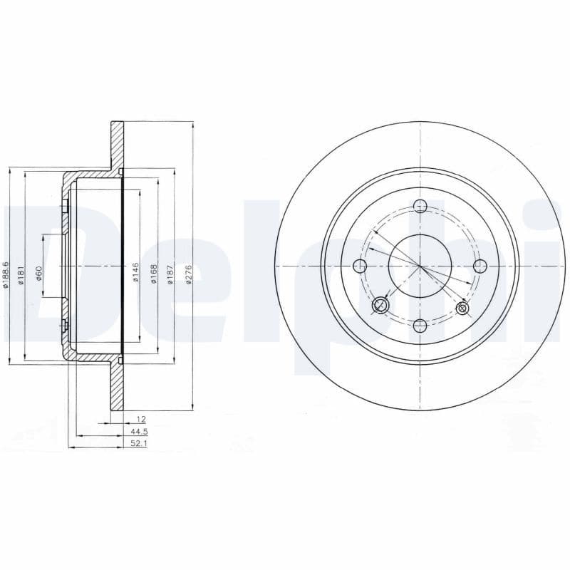 Disc frana DELPHI BG4244